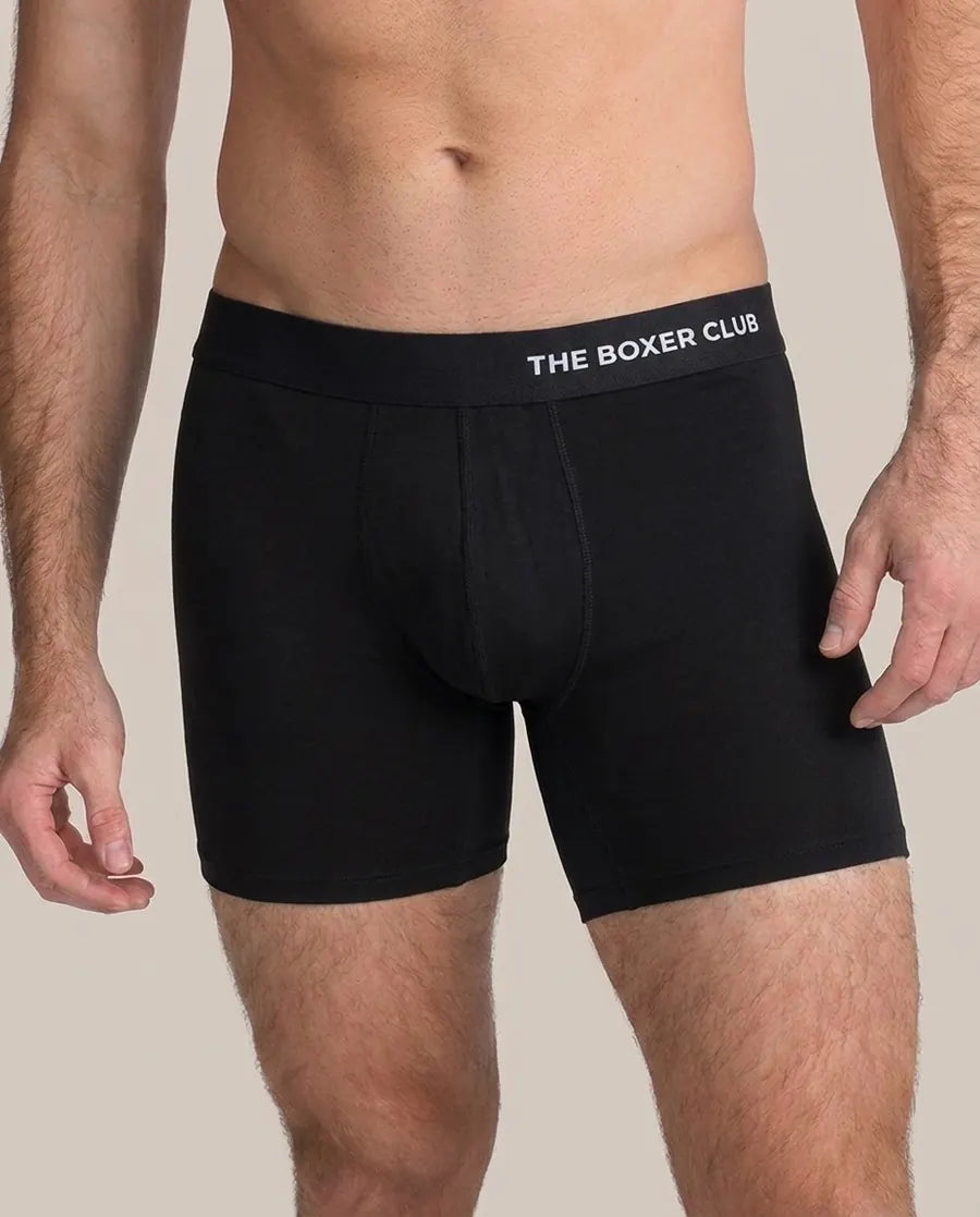 The Boxer Brief, men's bamboo boxer brief in black