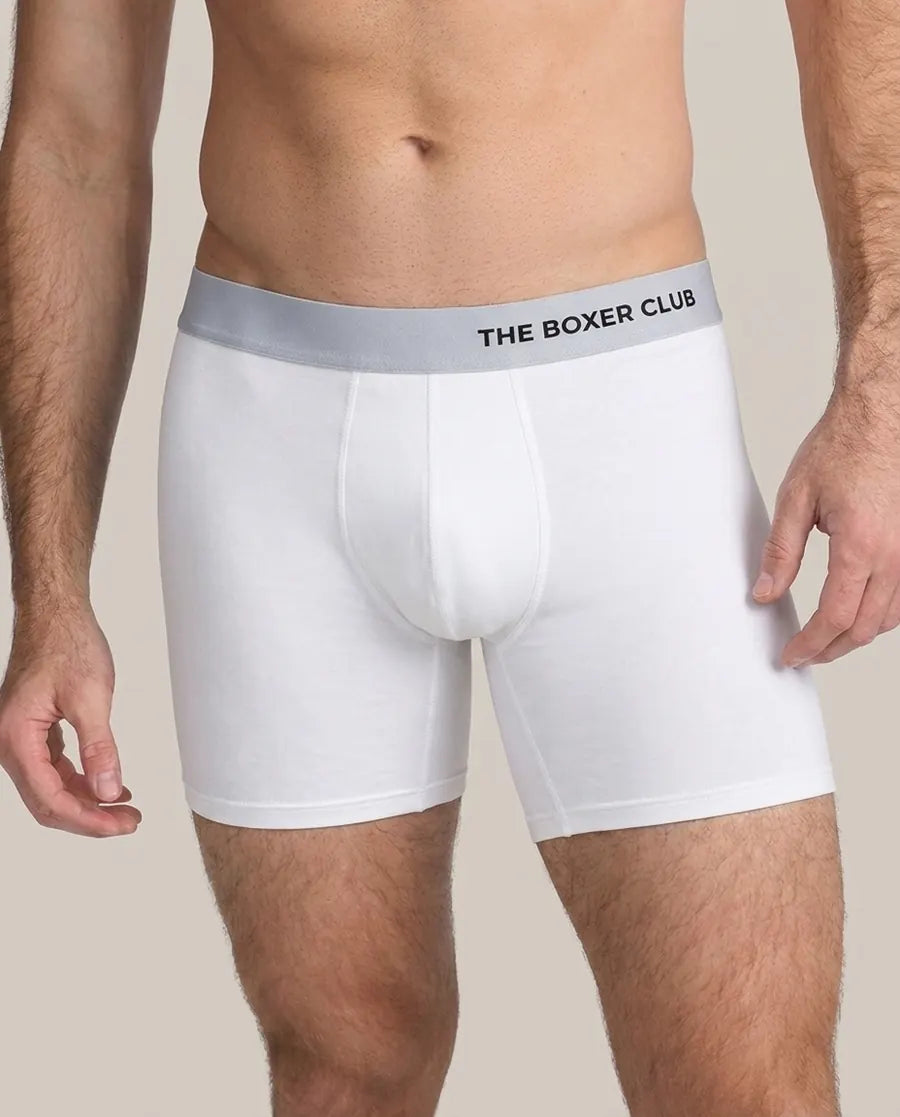 The Boxer Brief, men's bamboo boxer brief in white